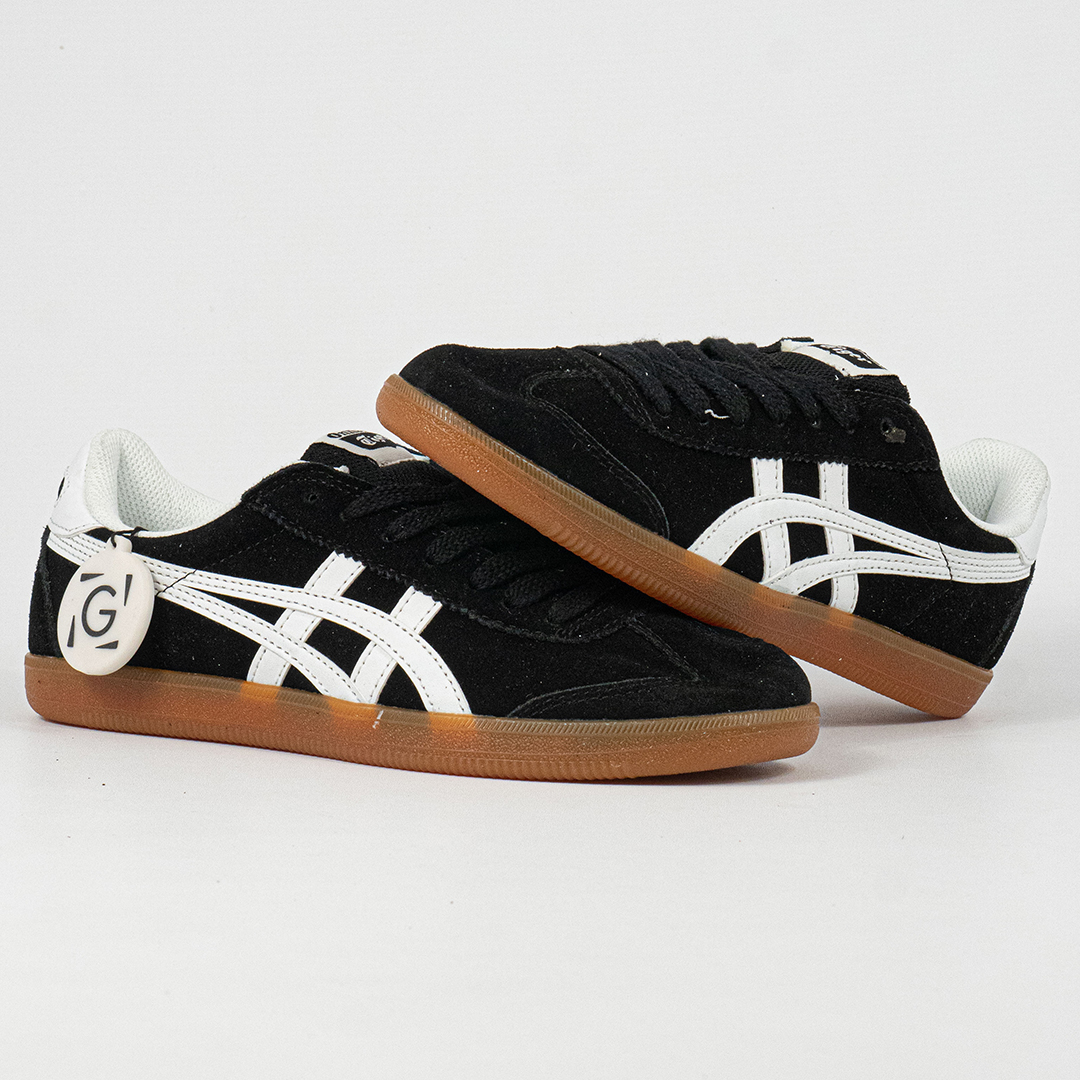 Sepatu Onitsuka Tiger Tokuten Black White Brown Unisex Sneakers Casual Authentic - Image 4
