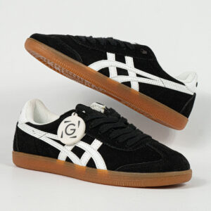 Sepatu Onitsuka Tiger Tokuten Black White Brown Unisex Sneakers Casual Authentic