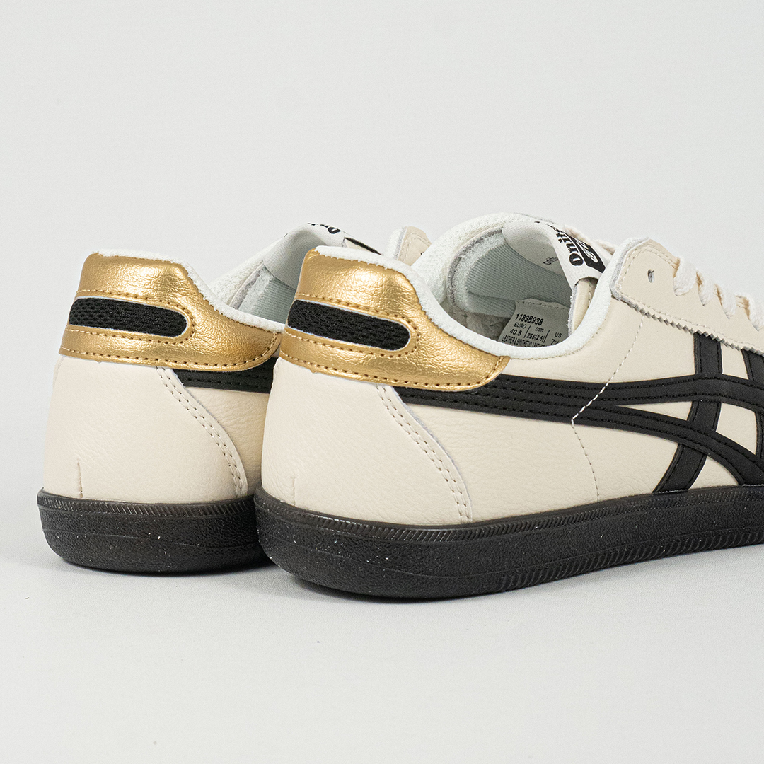 Sepatu Onitsuka Tiger Tokuten Cream Black Gold Unisex Sneakers Casual Authentic - Image 3