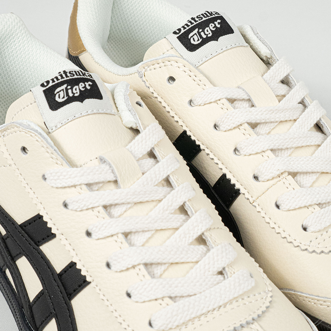 Sepatu Onitsuka Tiger Tokuten Cream Black Gold Unisex Sneakers Casual Authentic - Image 2