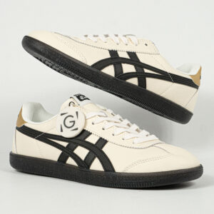 Sepatu Onitsuka Tiger Tokuten Cream Black Gold Unisex Sneakers Casual Authentic