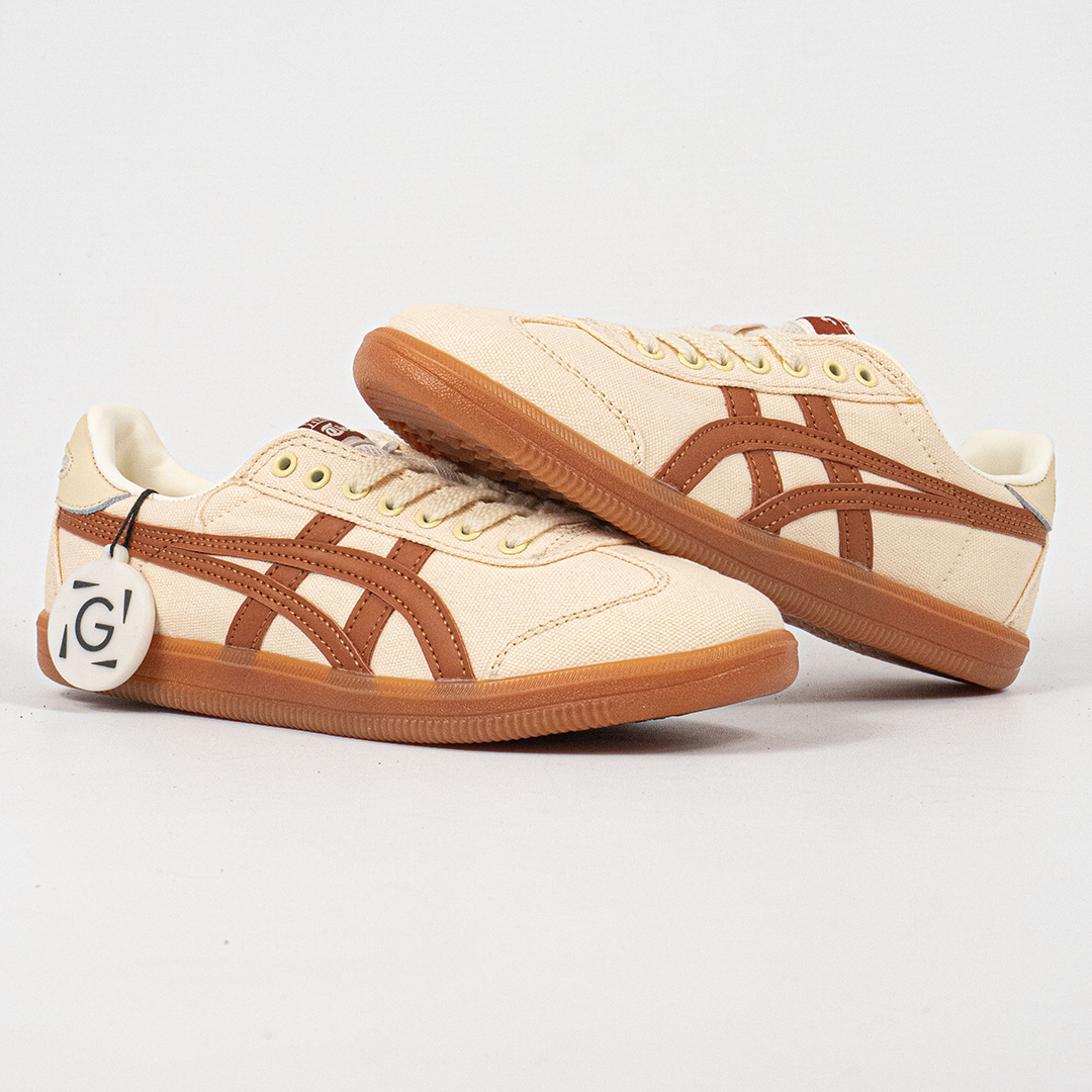 Sepatu Onitsuka Tiger Mexico Tokuten Cream Caramel Unisex Sneakers Casual Authentic - Image 3