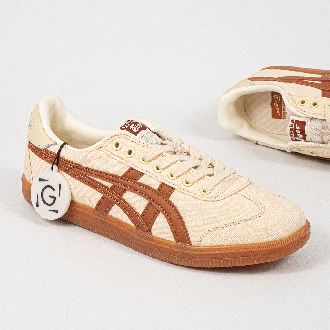 Sepatu Onitsuka Tiger Mexico Tokuten Cream Caramel Unisex Sneakers Casual Authentic - Image 4