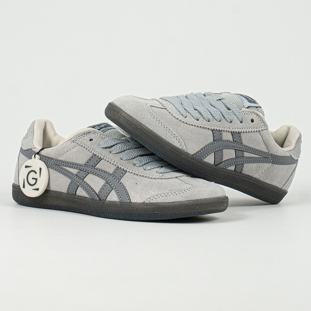 Sepatu Onitsuka Tiger Tokuten Grey Black Unisex Sneakers Casual Authentic - Image 4