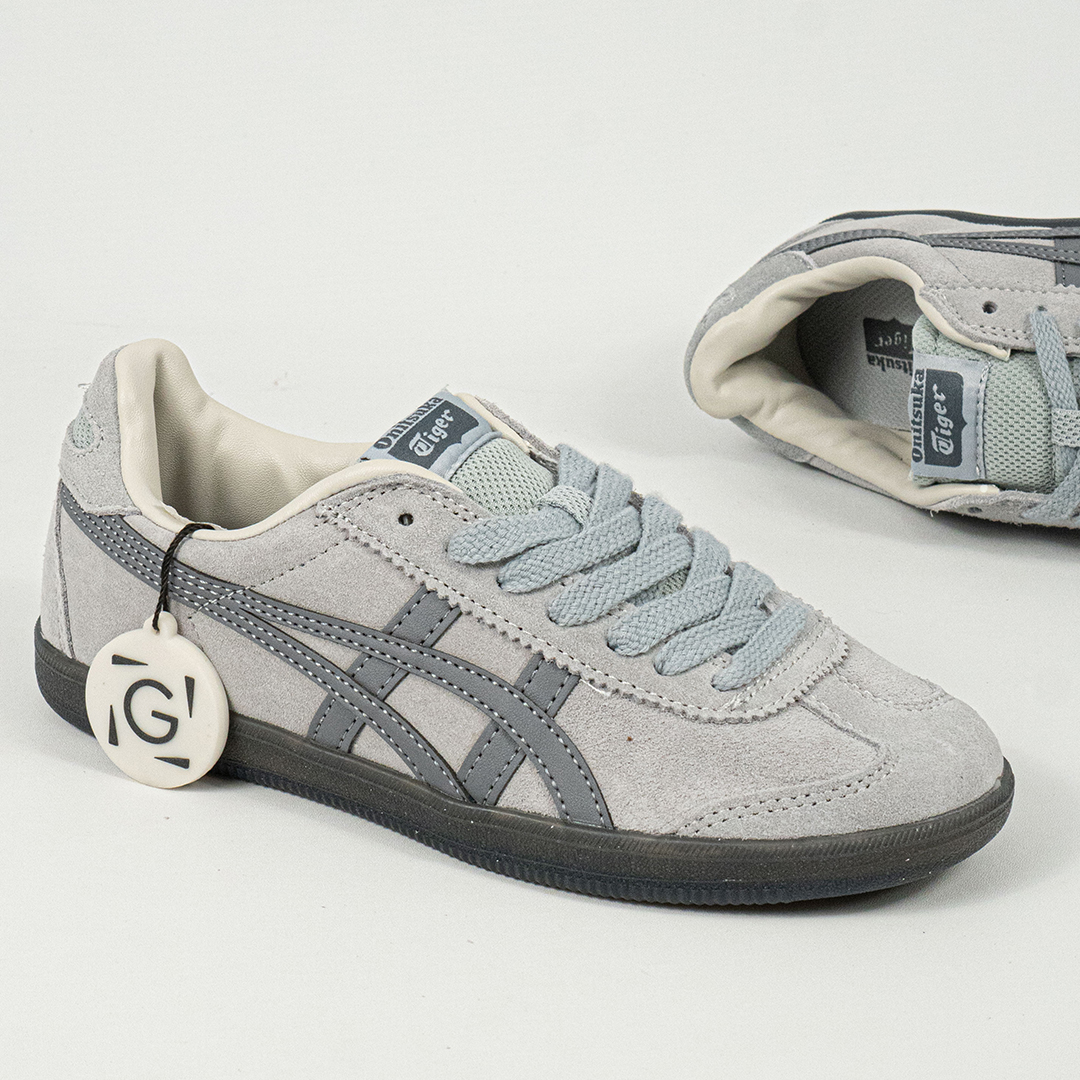 Sepatu Onitsuka Tiger Tokuten Grey Black Unisex Sneakers Casual Authentic - Image 3
