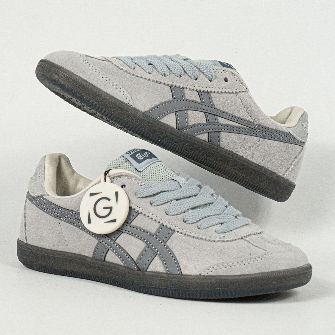Sepatu Onitsuka Tiger Tokuten Grey Black Unisex Sneakers Casual Authentic