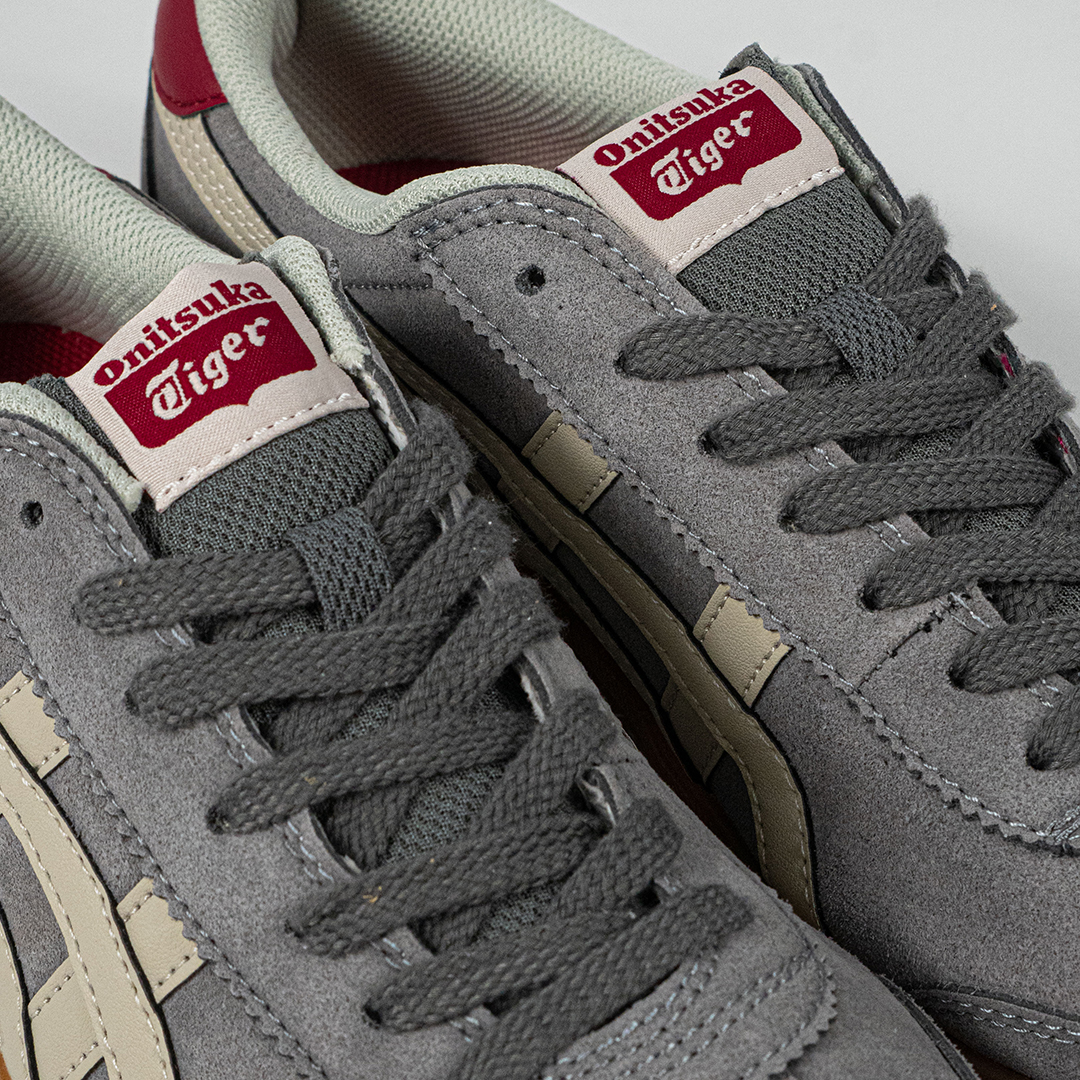 Sepatu Onitsuka Tiger Mexico Tokuten Grey White Red Unisex Sneakers Casual Authentic - Image 2