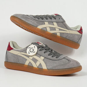 Sepatu Onitsuka Tiger Mexico Tokuten Grey White Red Unisex Sneakers Casual Authentic