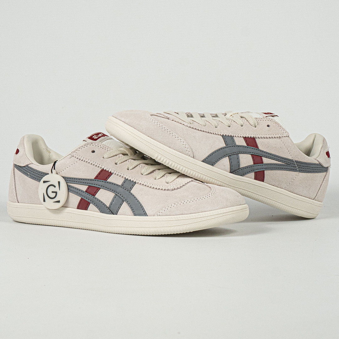 Sepatu Onitsuka Tiger Tokuten Red Grey Unisex Sneakers Casual Authentic - Image 4