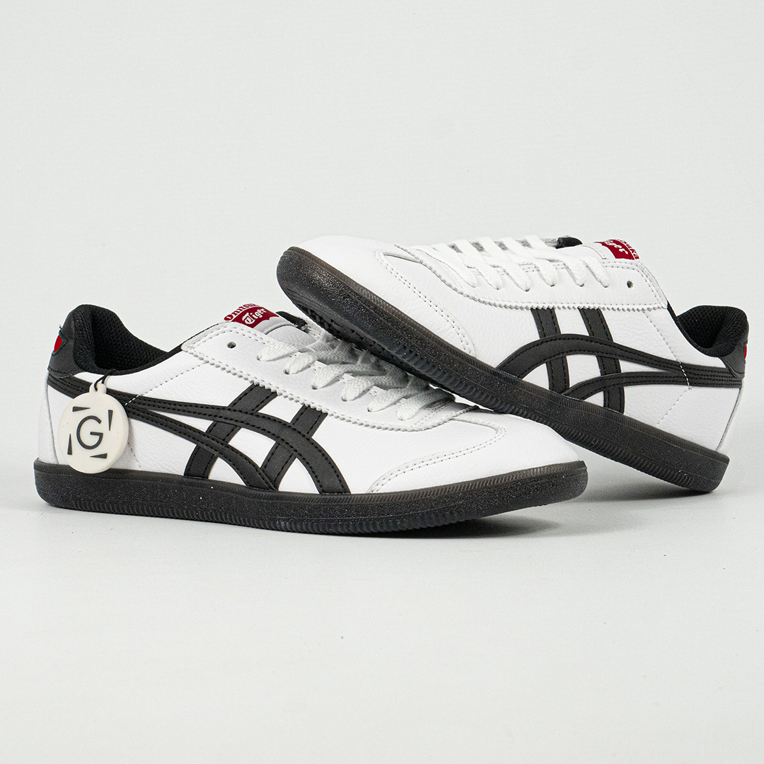 Sepatu Onitsuka Tiger Tokuten White Black Red Unisex Sneakers Casual Authentic - Image 4