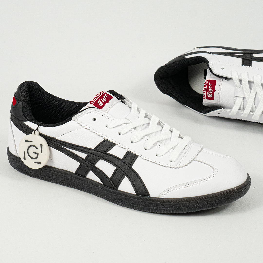 Sepatu Onitsuka Tiger Tokuten White Black Red Unisex Sneakers Casual Authentic - Image 3