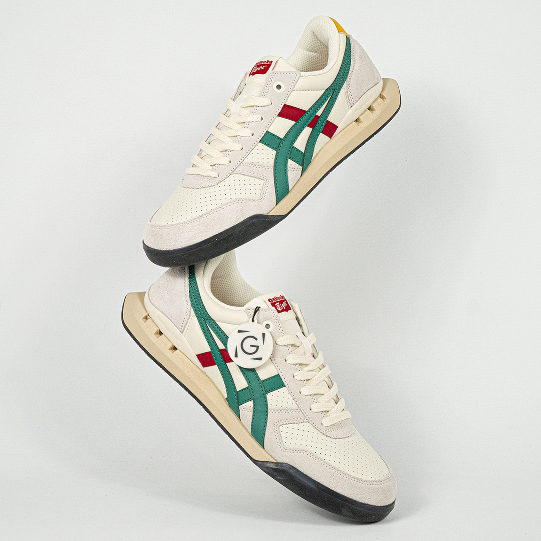 Sepatu Onitsuka Tiger Ultimate 81 EX Birch Green Red Yellow Unisex Sneakers Casual Authentic - Image 5