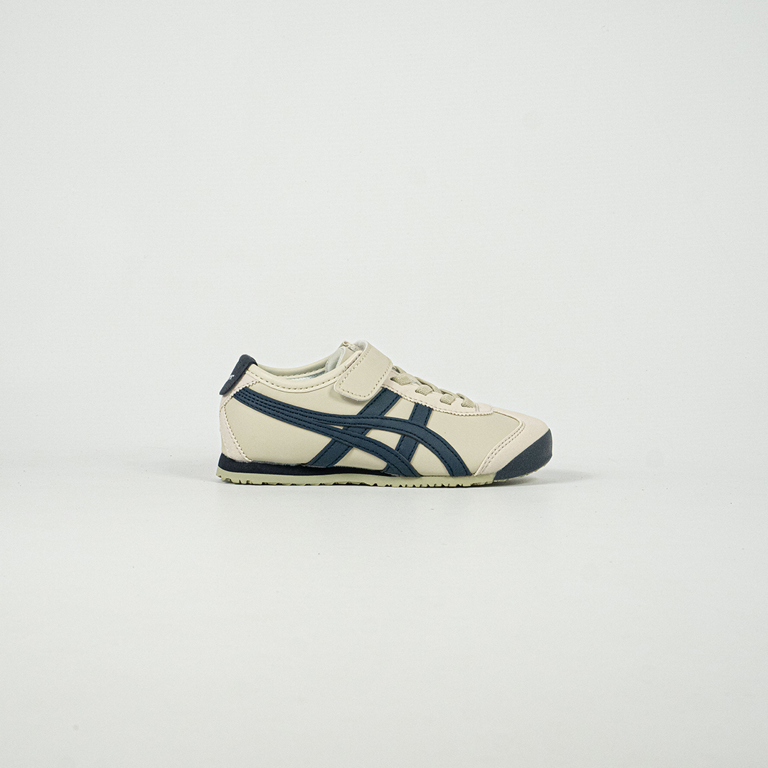 Sepatu Onitsuka Tiger Mexico 66 Deluxe Birch Peacoat Navy Sneakers Casual Authentic