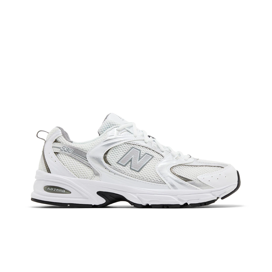 Sepatu New Balance NB 530 White Silver Metallic Grey Sport Shoes Olahraga Authentic