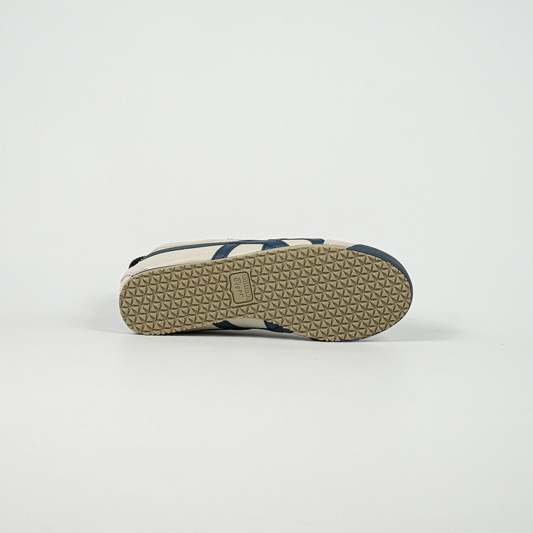 Sepatu Onitsuka Tiger Mexico 66 Kids Birch Peacoat Navy Sneakers Casual Authentic - Image 3