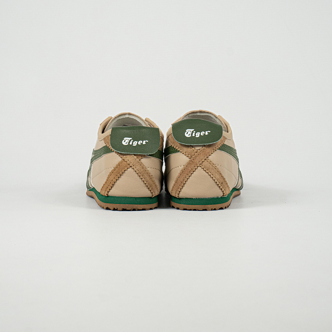 Sepatu Onitsuka Tiger Mexico 66 Laces Beige Grass Green Brown Unisex Sneakers Casual Authentic - Image 4