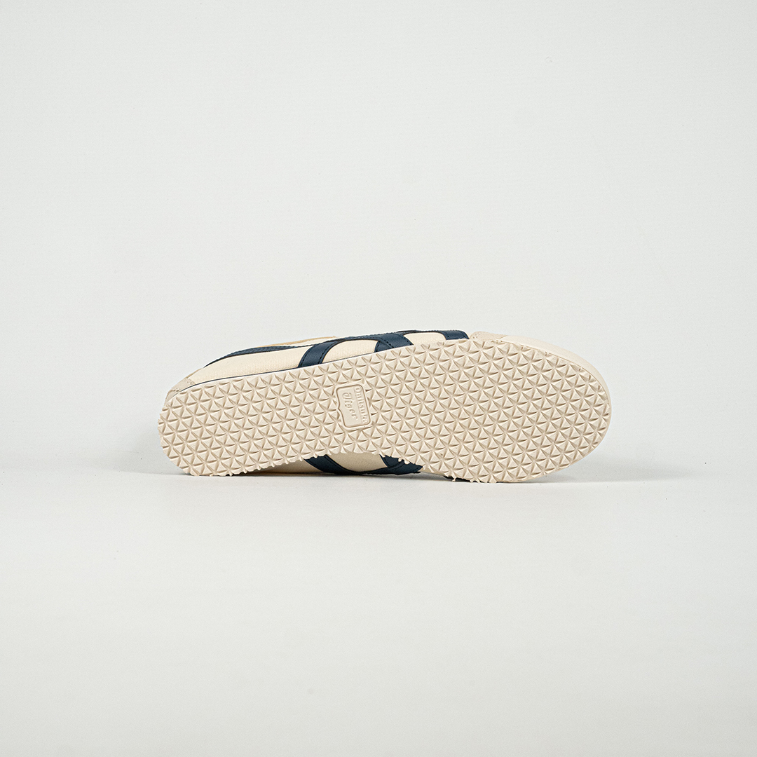 Sepatu Onitsuka Tiger Mexico 66 Slip On Birch Midnight Navy Canvas Unisex Sneakers Casual Authentic - Image 3