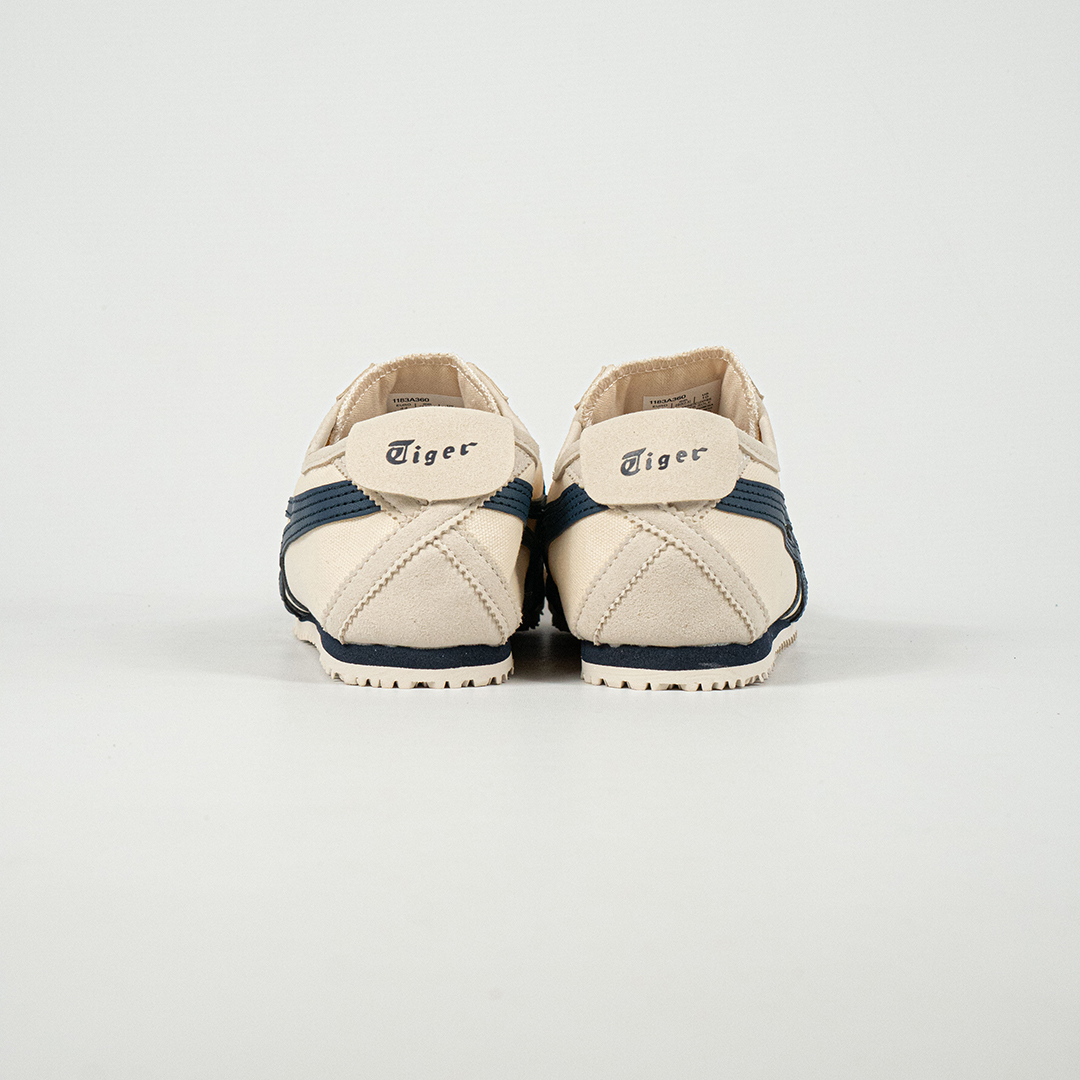 Sepatu Onitsuka Tiger Mexico 66 Slip On Birch Midnight Navy Canvas Unisex Sneakers Casual Authentic - Image 4