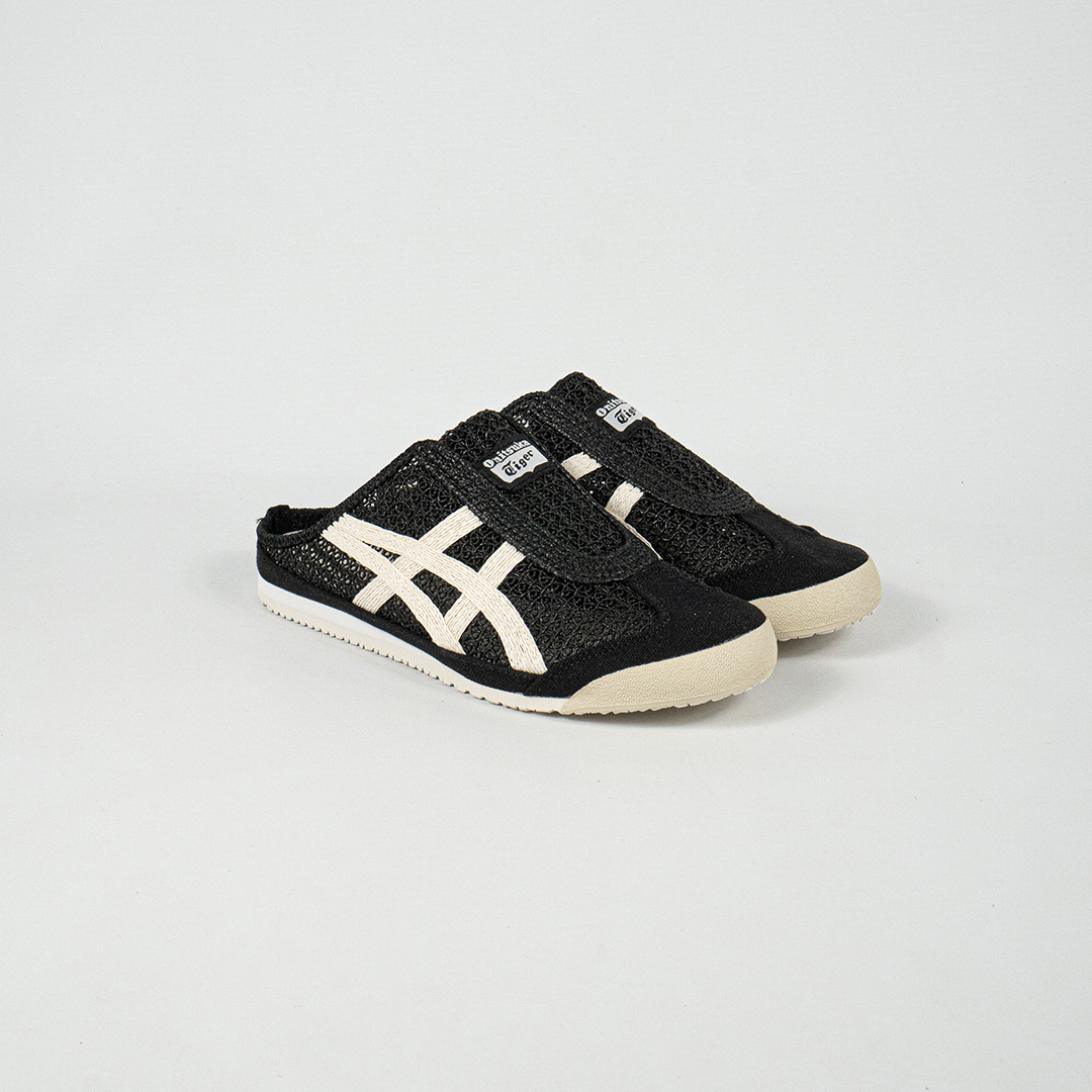 Sepatu Onitsuka Tiger Mexico 66 Sabot Black Cream Unisex Sneakers Casual Authentic - Image 5