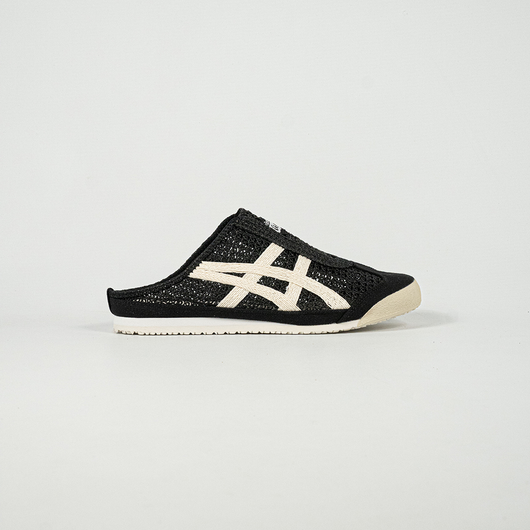 Sepatu Onitsuka Tiger Mexico 66 Sabot Black Cream Unisex Sneakers Casual Authentic