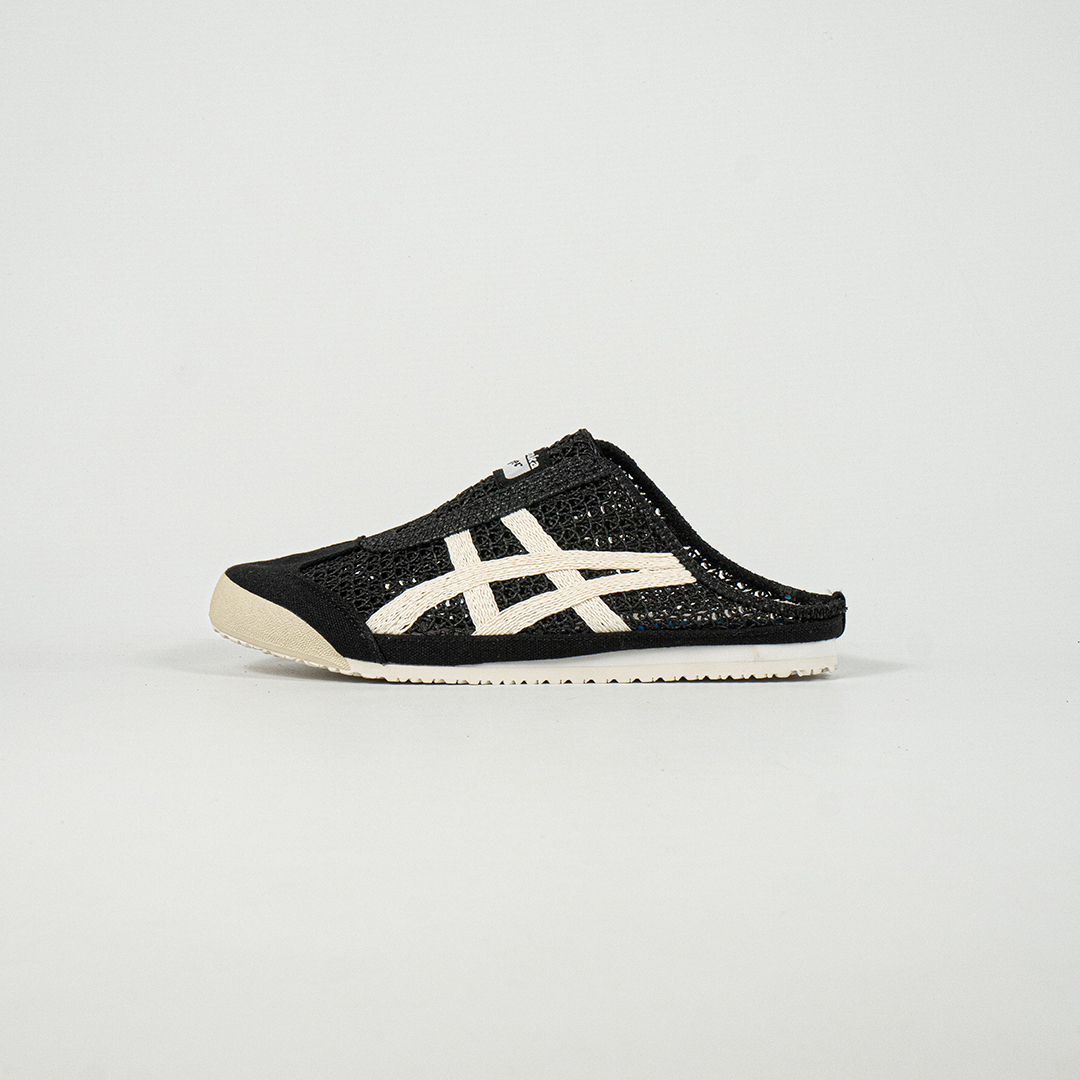 Sepatu Onitsuka Tiger Mexico 66 Sabot Black Cream Unisex Sneakers Casual Authentic - Image 2