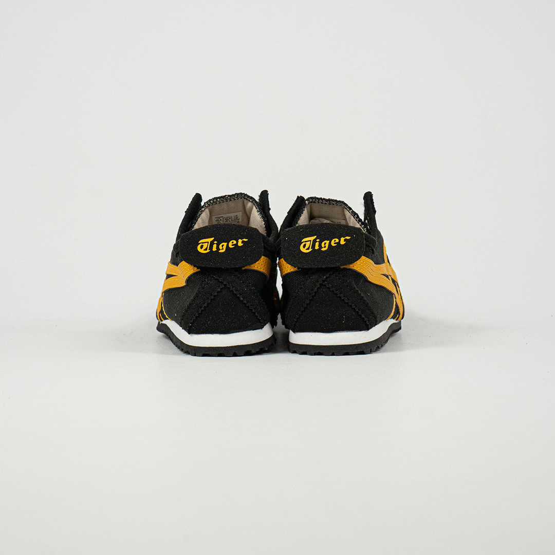 Sepatu Onitsuka Tiger Mexico 66 Slip On Black Yellow Canvas Unisex Sneakers Casual Authentic - Image 4