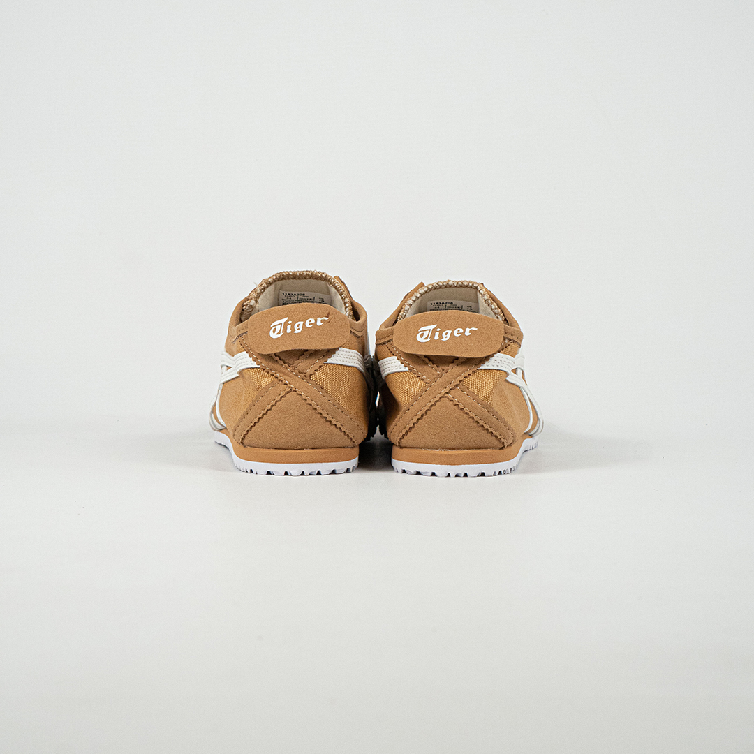Sepatu Onitsuka Tiger Mexico 66 Slip On Tan Presidio Brown White Canvas Unisex Sneakers Casual Authentic - Image 4