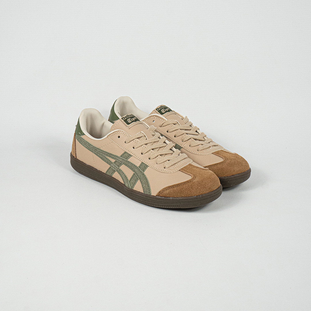 Sepatu Onitsuka Tiger Mexico Tokuten Beige Green Unisex Sneakers Casual Authentic - Image 5