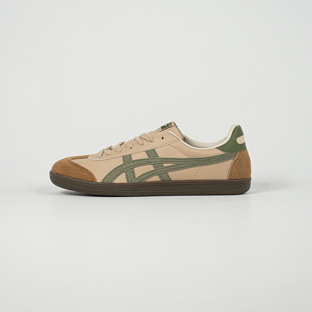 Sepatu Onitsuka Tiger Mexico Tokuten Beige Green Unisex Sneakers Casual Authentic - Image 2