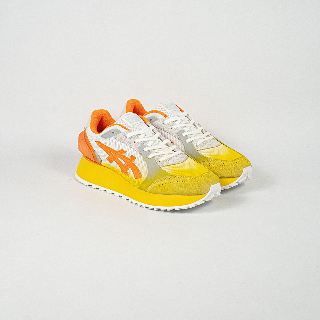 Sepatu Onitsuka Tiger Moage CO Beige Yellow Orange Monaco Unisex Sneakers Casual Authentic - Image 5