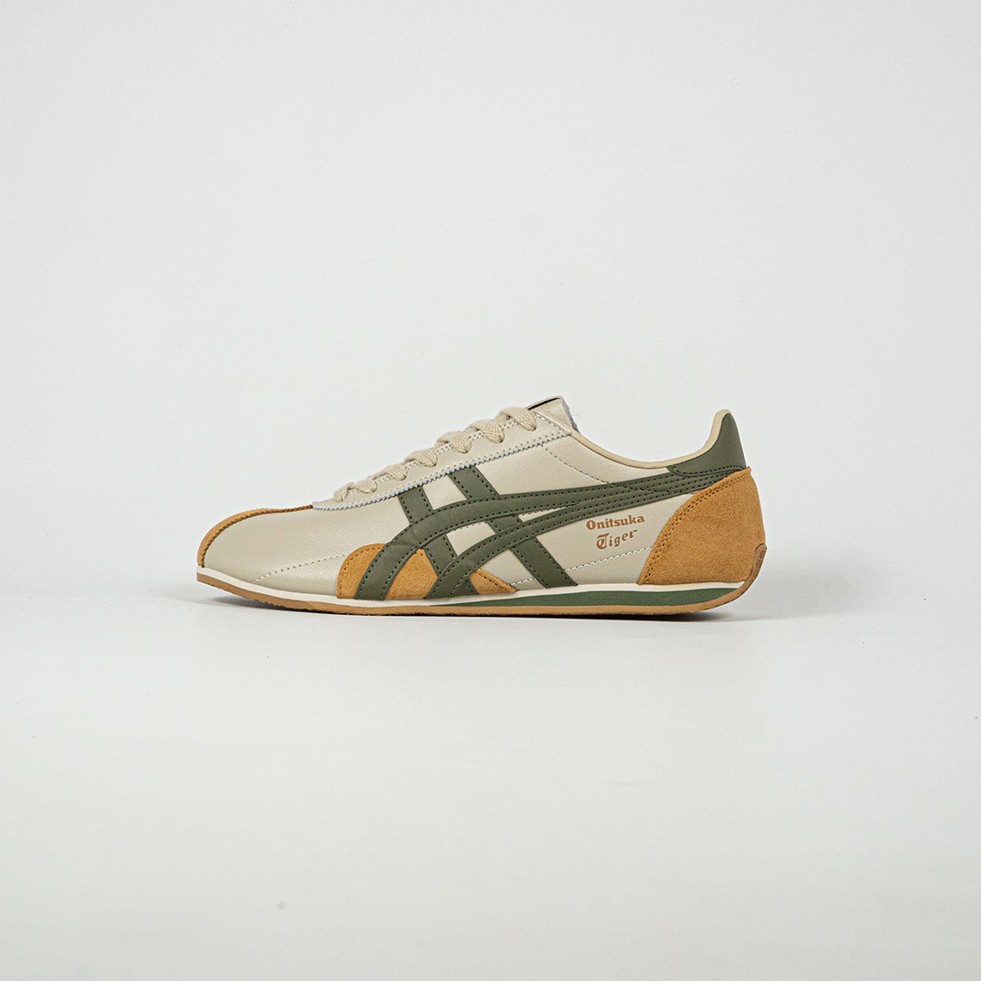 Sepatu Onitsuka Tiger Runspark Beige Olive Green Mustard Yellow Unisex Sneakers Casual Authentic - Image 2
