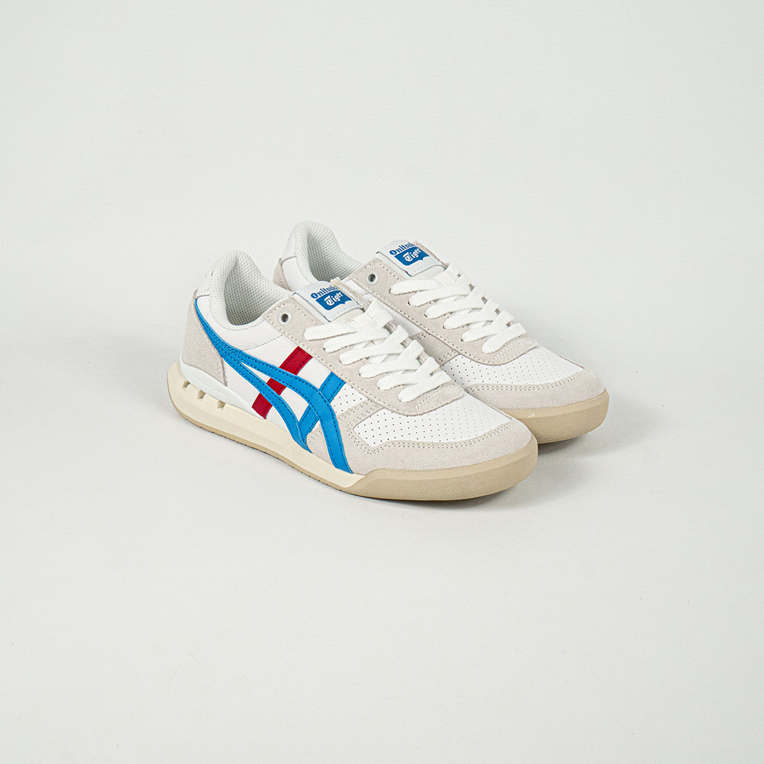 Sepatu Onitsuka Tiger Ultimate 81 EX White Directoire Blue Red Sneakers Casual Authentic - Image 5