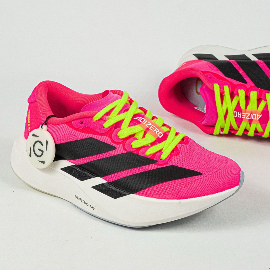 Sepatu Adidas Adizero EVO SL Lucid Pink Black Sneakers Casual Gym Outdoor Indoor Running Olahraga Authentic - Image 4