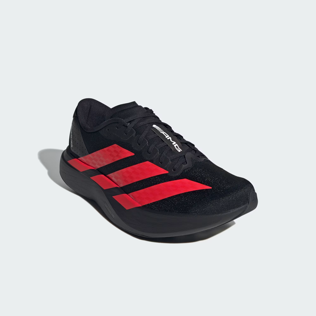 Sepatu Adidas Adizero EVO SL x Mercedes AMG Black Lucid Red Casual Olahraga Outdoor Indoor Running Sneakers Authentic - Image 4
