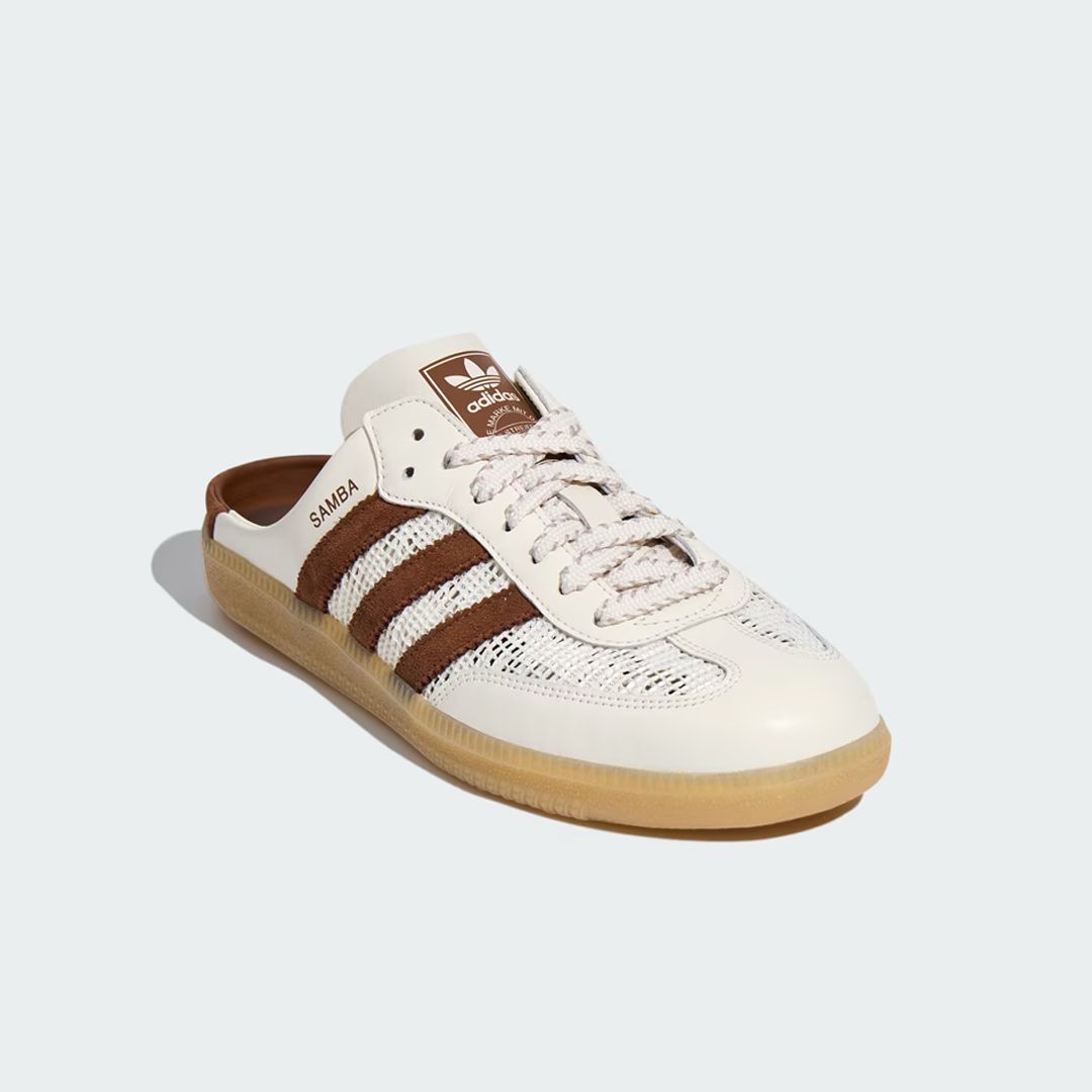 Sepatu Adidas Samba OG Mule Beige Brown Casual Wanita Pria Indoor Outdoor Sneakers Authentic - Image 4