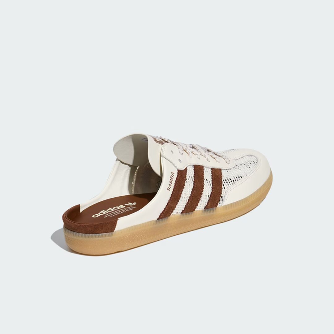 Sepatu Adidas Samba OG Mule Beige Brown Casual Wanita Pria Indoor Outdoor Sneakers Authentic - Image 5