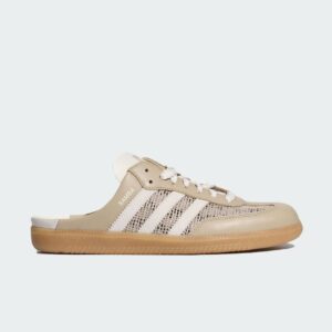 Sepatu Adidas Samba OG Mule Beige Khaki Off White Gum Casual Wanita Pria Indoor Outdoor Sneakers Authentic