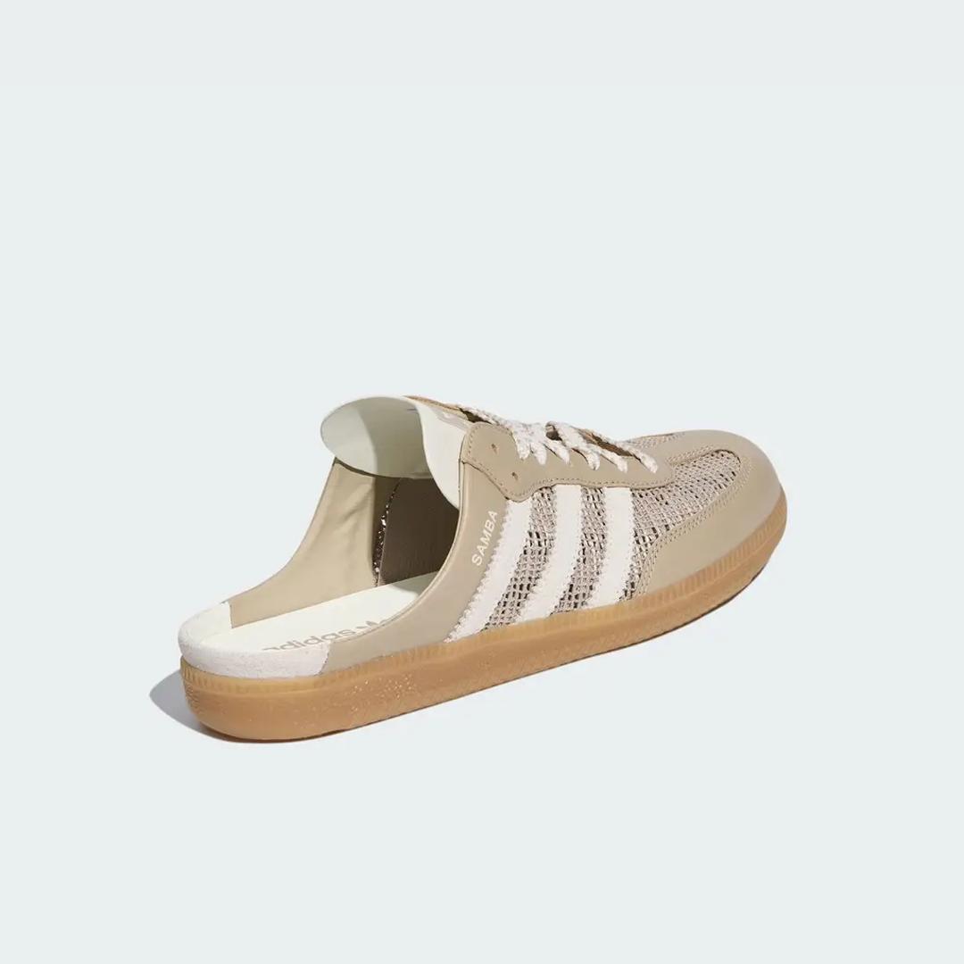 Sepatu Adidas Samba OG Mule Beige Khaki Off White Gum Casual Wanita Pria Indoor Outdoor Sneakers Authentic - Image 4