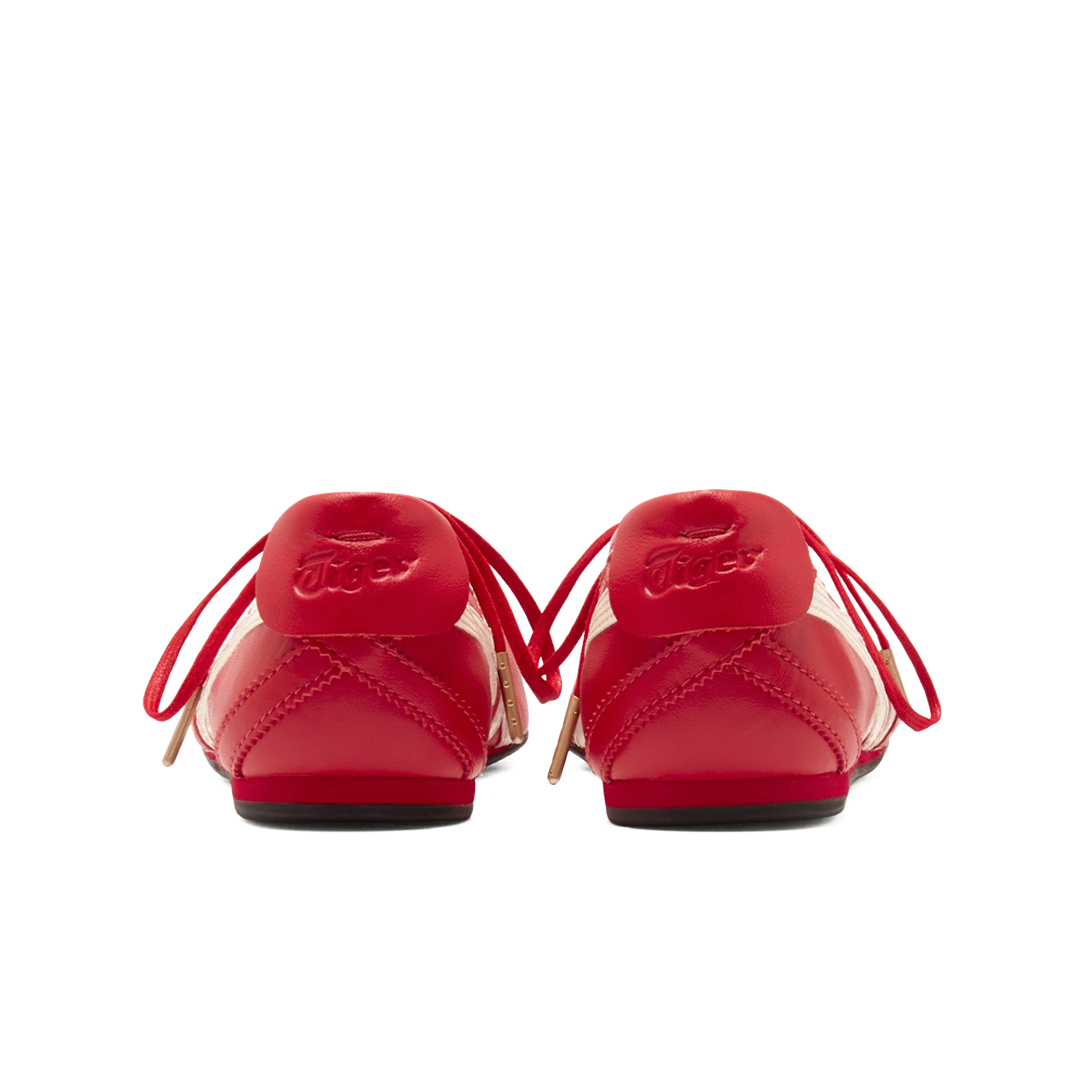 Sepatu Onitsuka Tiger Gymnarina Classic Red Women Casual Wanita Indoor Outdoor Sneakers Authentic - Image 5