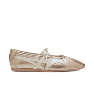 Sepatu Onitsuka Tiger Gymnarina Rose Gold Cream Women Casual Wanita Indoor Outdoor Sneakers Authentic