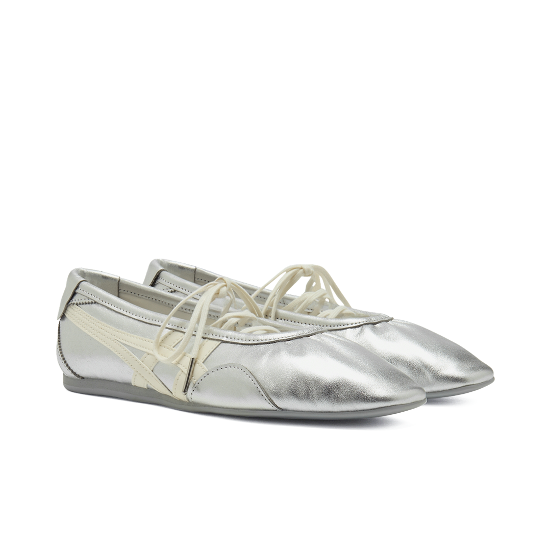 Sepatu Onitsuka Tiger Gymnarina Rose Silver Cream Women Casual Wanita Indoor Outdoor Sneakers Authentic - Image 4