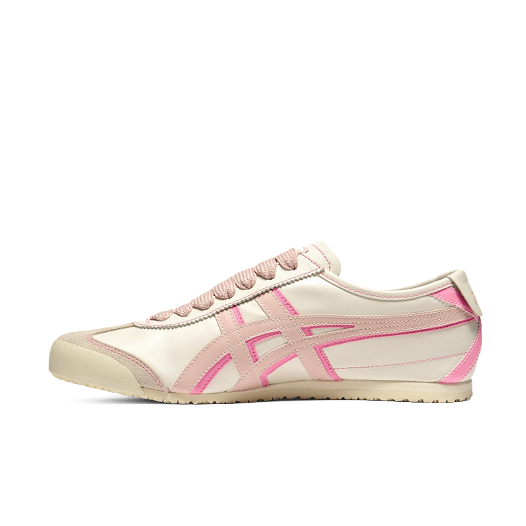 Sepatu Onitsuka Tiger Mexico 66 Laces Cream Ginger Peach Unisex Sneakers Wanita Casual Authentic - Image 2