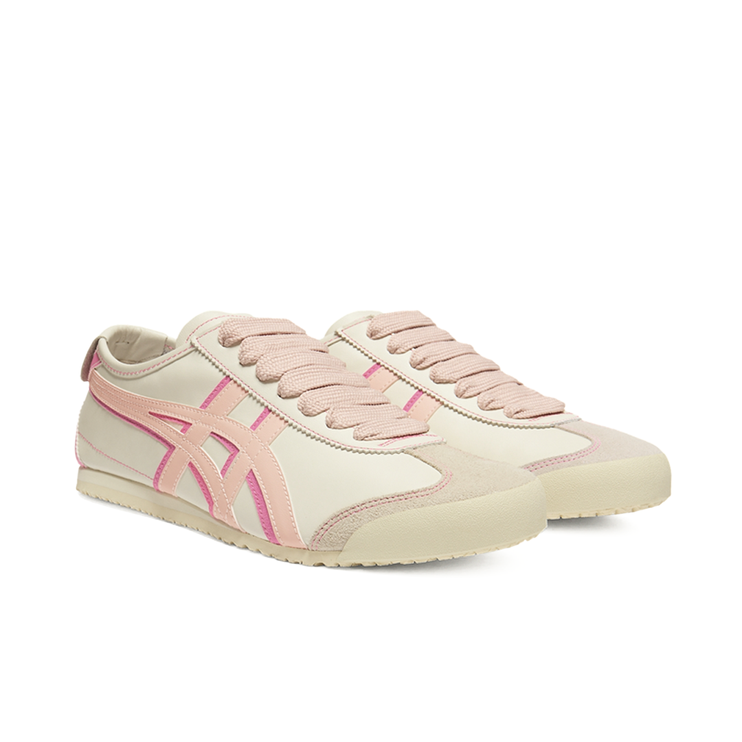 Sepatu Onitsuka Tiger Mexico 66 Laces Cream Ginger Peach Unisex Sneakers Wanita Casual Authentic - Image 4