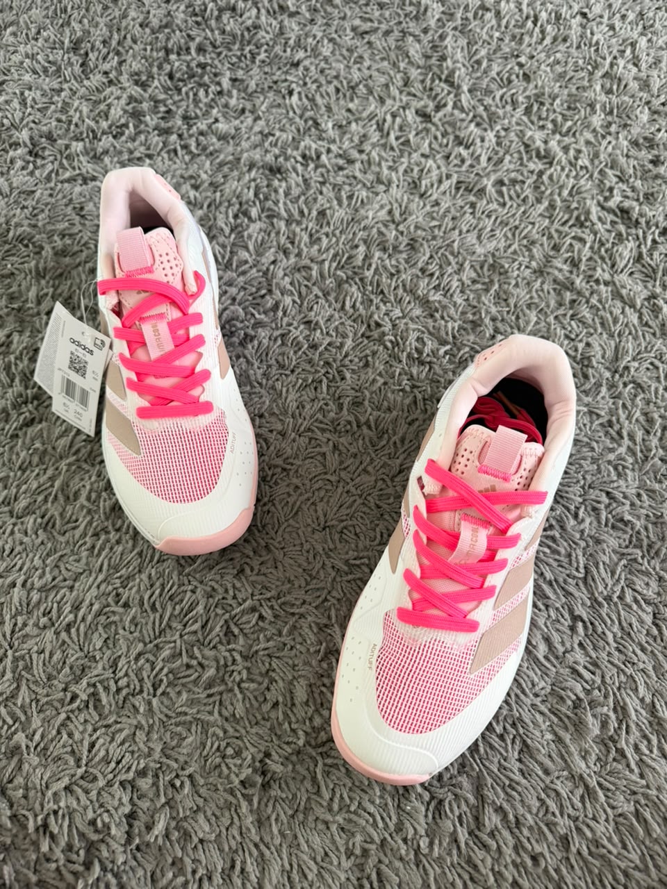 Sepatu Adidas Adizero Ubersonic 5 Cloud White Lucid Pink Casual Olahraga Outdoor Indoor Running Sneakers Authentic
