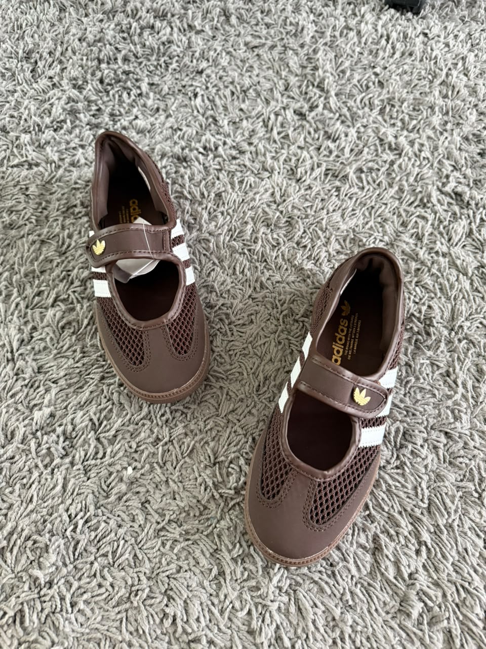 Sepatu Adidas Samba Jane Brown Off White Gum Casual Sneakers Authentic