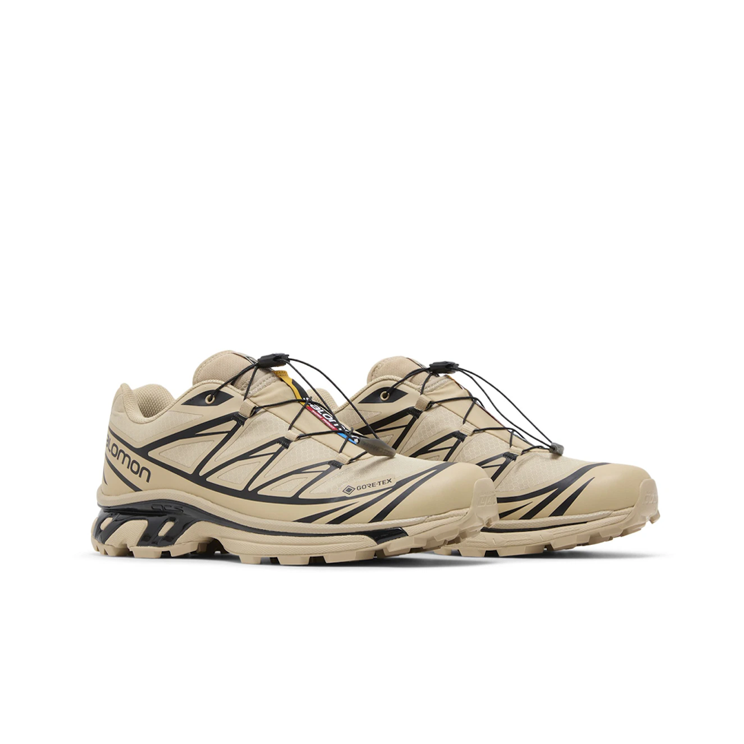 Sepatu Salomon XT6 XT-6 Goretex Safari Beige Black Casual Olahraga Outdoor Indoor Running Hiking Sneakers Authentic - Image 4