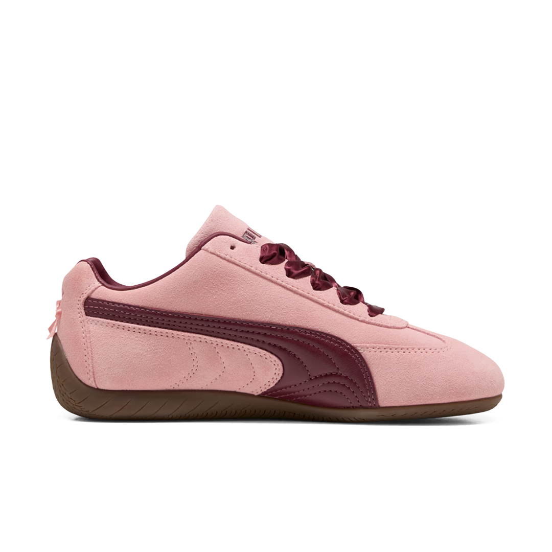 Sepatu Puma Speedcat OG Lovelace Pink Burgundy Red Sneakers Unisex Casual Gym Outdoor Indoor Olahraga Pria Wanita Authentic - Image 2