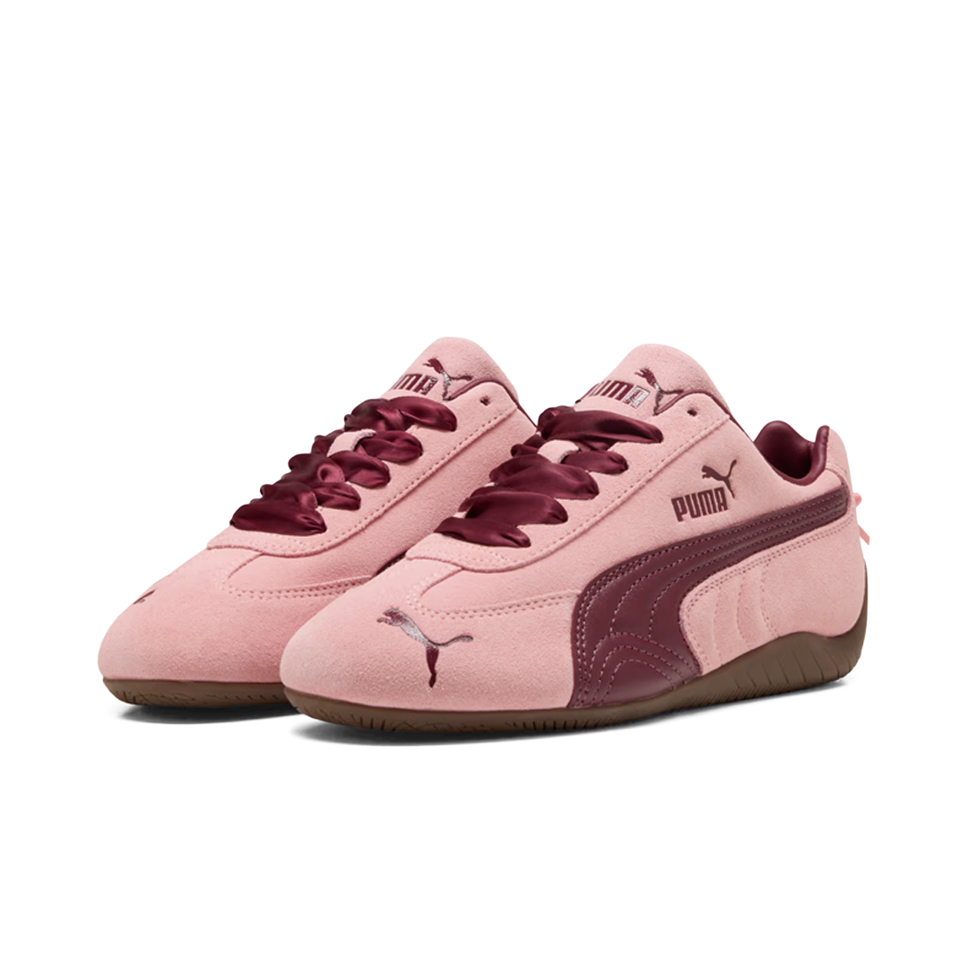 Sepatu Puma Speedcat OG Lovelace Pink Burgundy Red Sneakers Unisex Casual Gym Outdoor Indoor Olahraga Pria Wanita Authentic - Image 4
