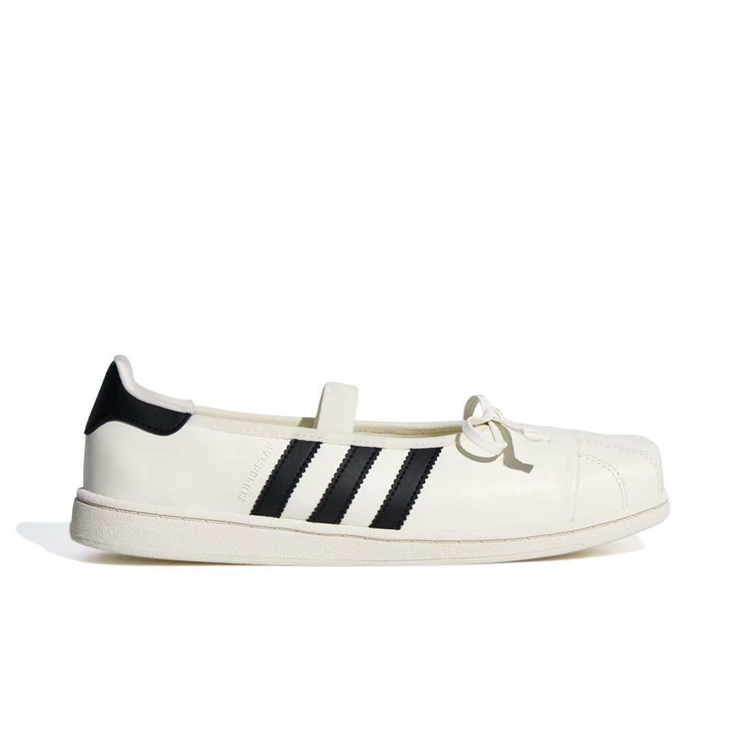 Sepatu Adidas Superstar Square Toe Ballet JENNIE Off White Core Black Casual Outdoor Indoor Wanita Sneakers Authentic