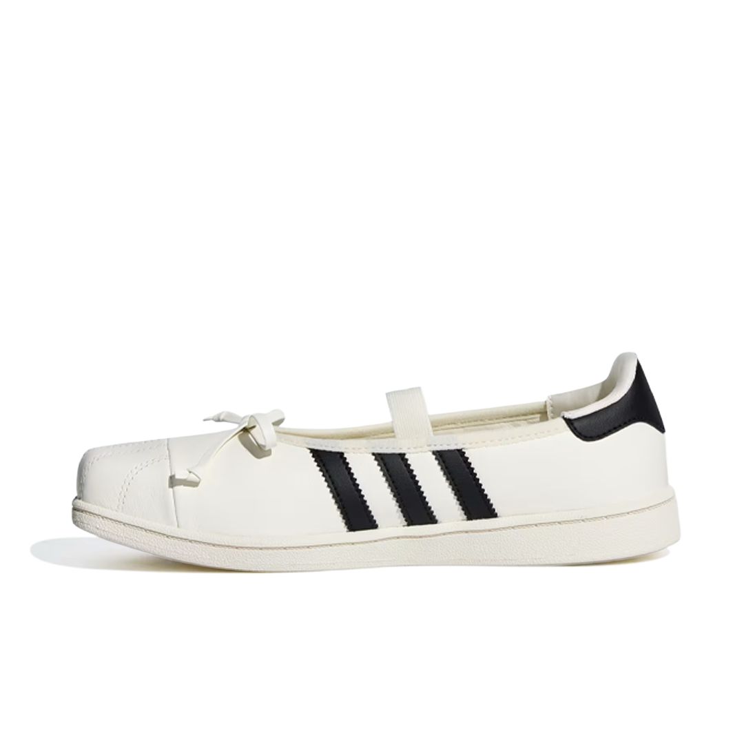 Sepatu Adidas Superstar Square Toe Ballet JENNIE Off White Core Black Casual Outdoor Indoor Wanita Sneakers Authentic - Image 2